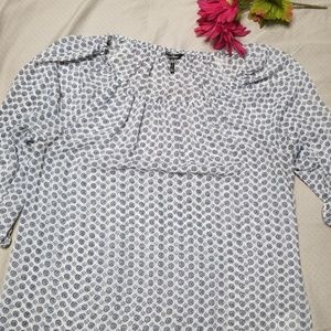 Sheer patterned blouse